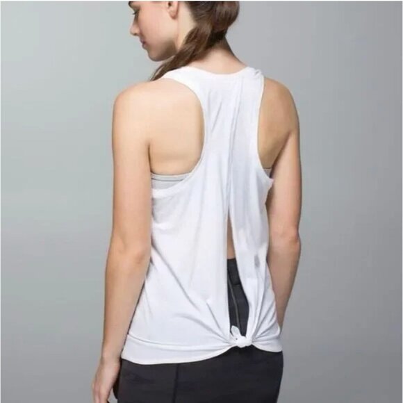 lululemon athletica Tops - Lululemon Tie It Up Tank Top White size 10